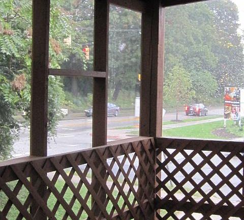 Interior screened porch