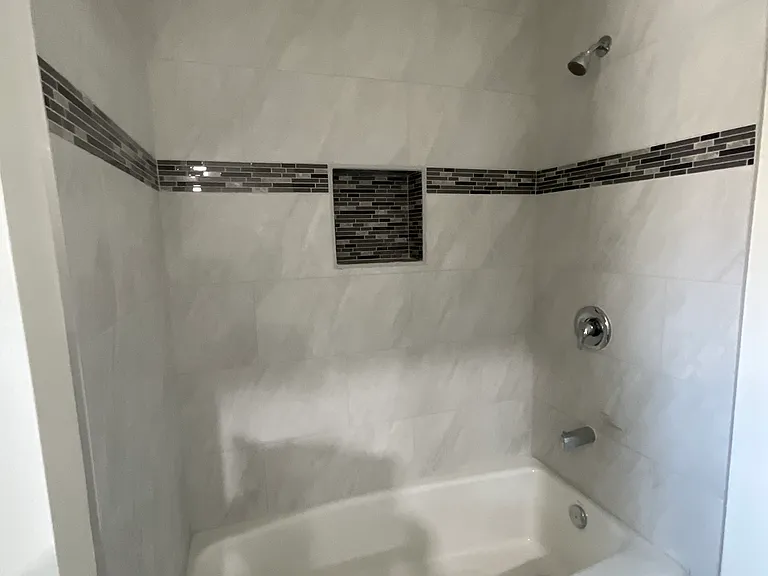 Master bath tub, and shower