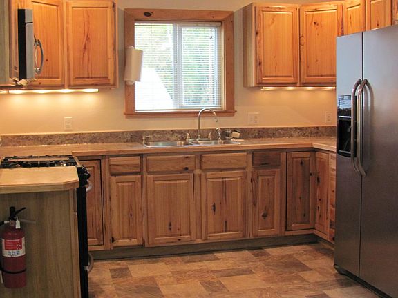 Kitchen with stainless steel appliances