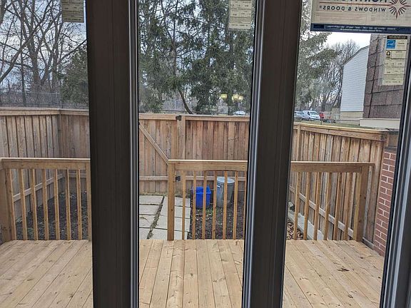 Large deck is made available for outdoor furniture and barbecue.