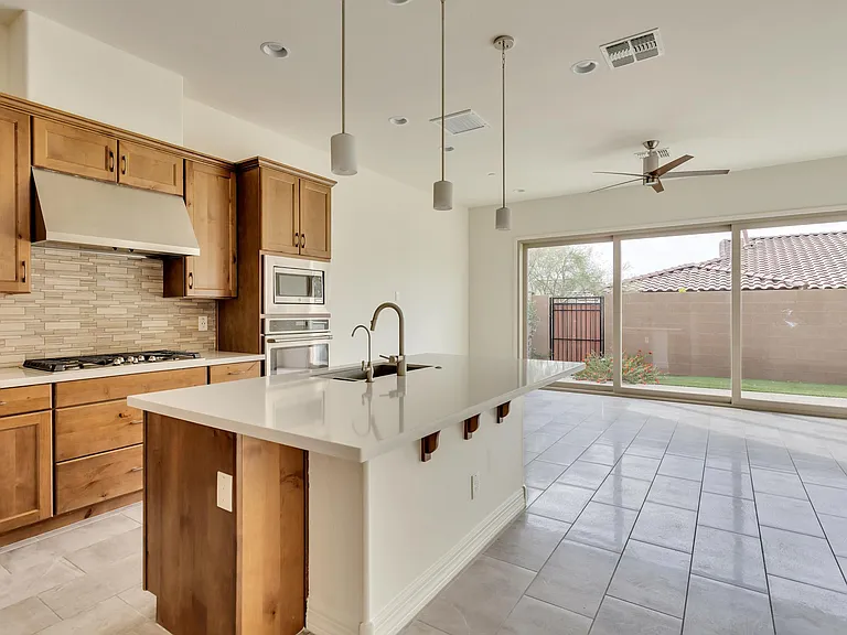 Great view from the kitchen