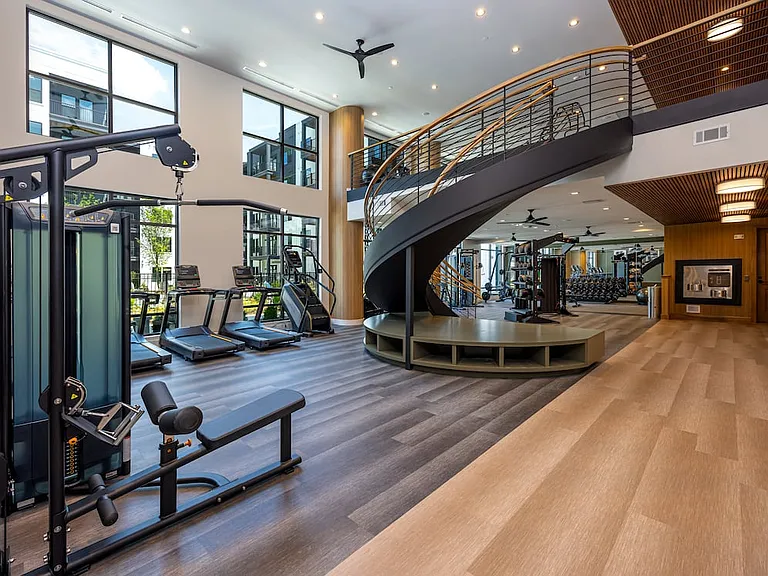 State-of-the-art two-level fitness center