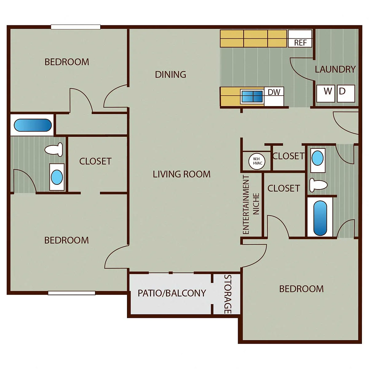 Floor plan 3 Bedroom