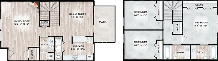The Brooks Floorplan Diagram