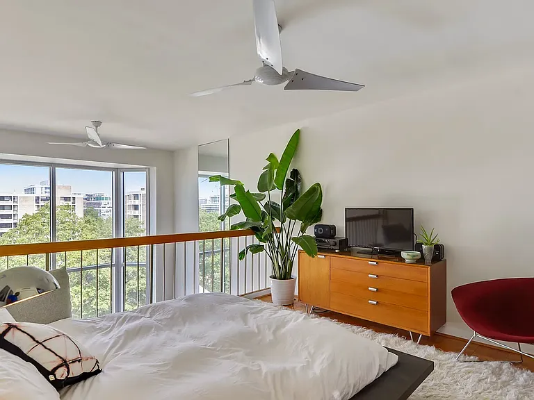 Loft Bedroom with ceiling fans