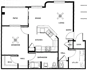 Floor plan 1X1