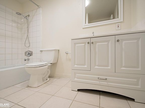One bedroom, one bath. Bathroom