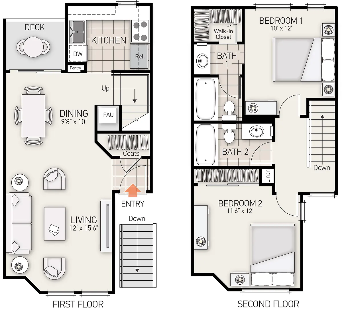 Floor plan Berkeley - Plan C