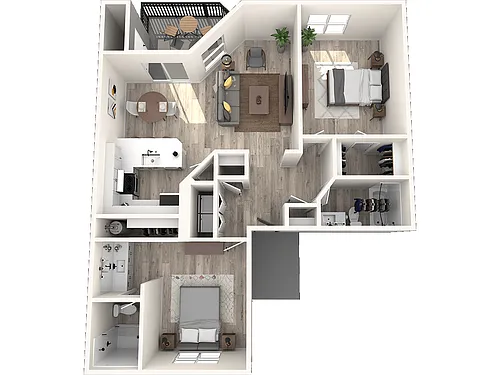 Floor plan Premium 2x2