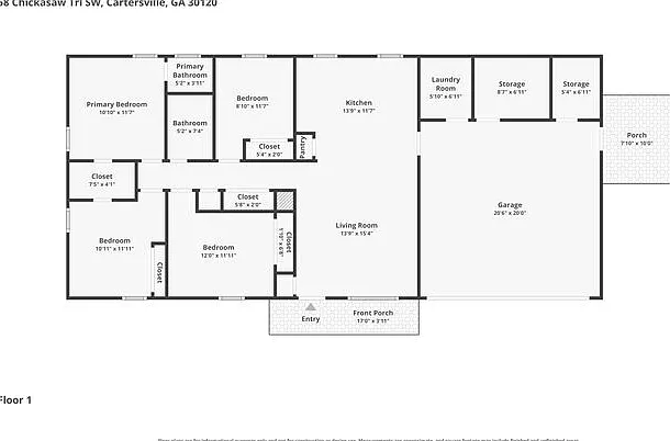 4 bed, 1.5 bath, 1335 sqft, $1,749 — Photo 2