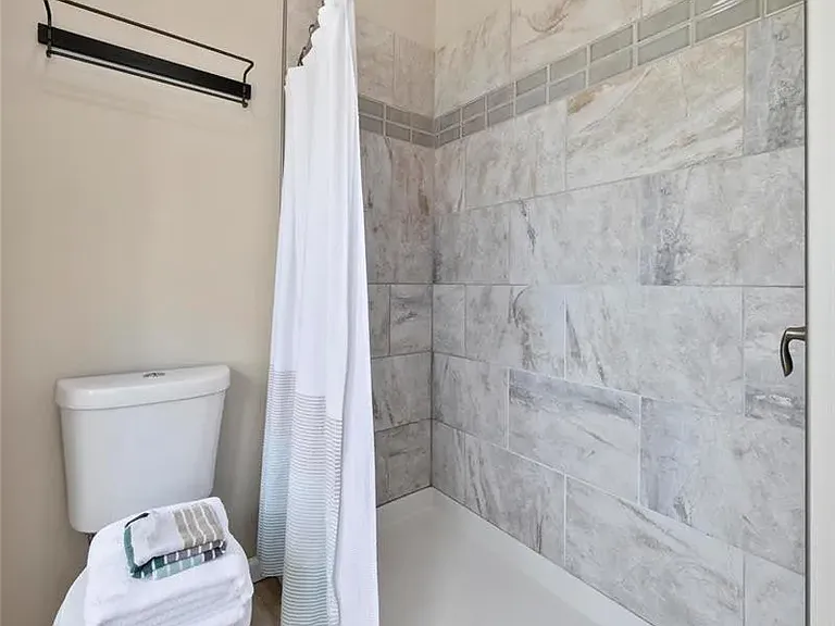 Master shower with custom tile