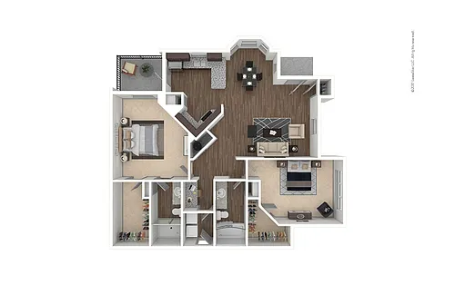 Floor plan B3 - River Pointe