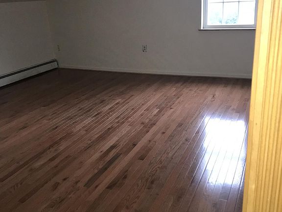 Living room with new hardwood floor