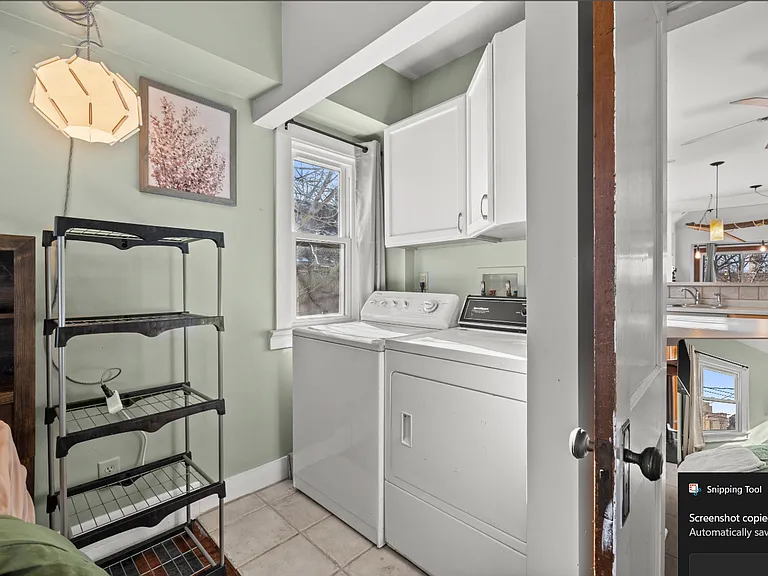 Bedroom 2 doubles as upstairs in unit laundry. Laundry can be moved downstairs at tenant's request.