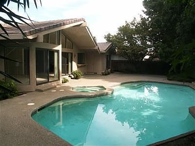 Pool/spa and patio area.