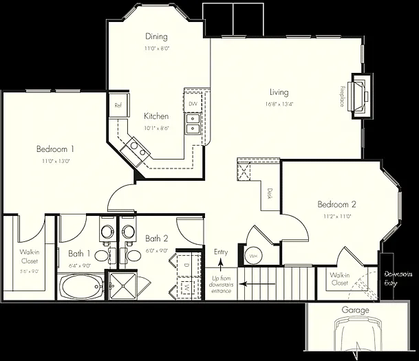 Floor plan 2A U1