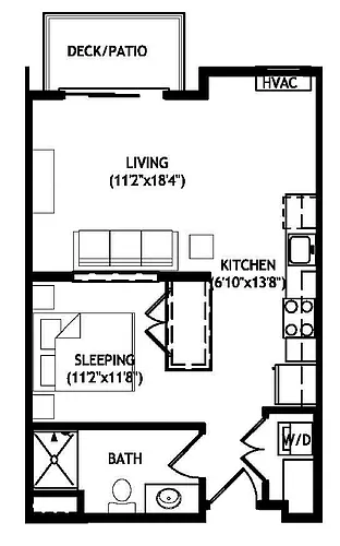 Floor plan Studio