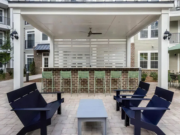 Outdoor Community Kitchen with Gathering Spaces