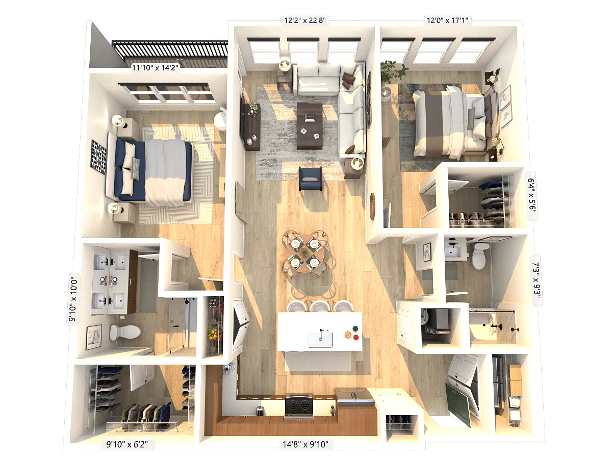 Floor plan C1-1B