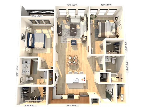 Floor plan C1-1B