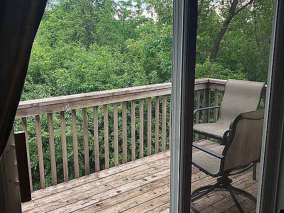 Secluded deck. 