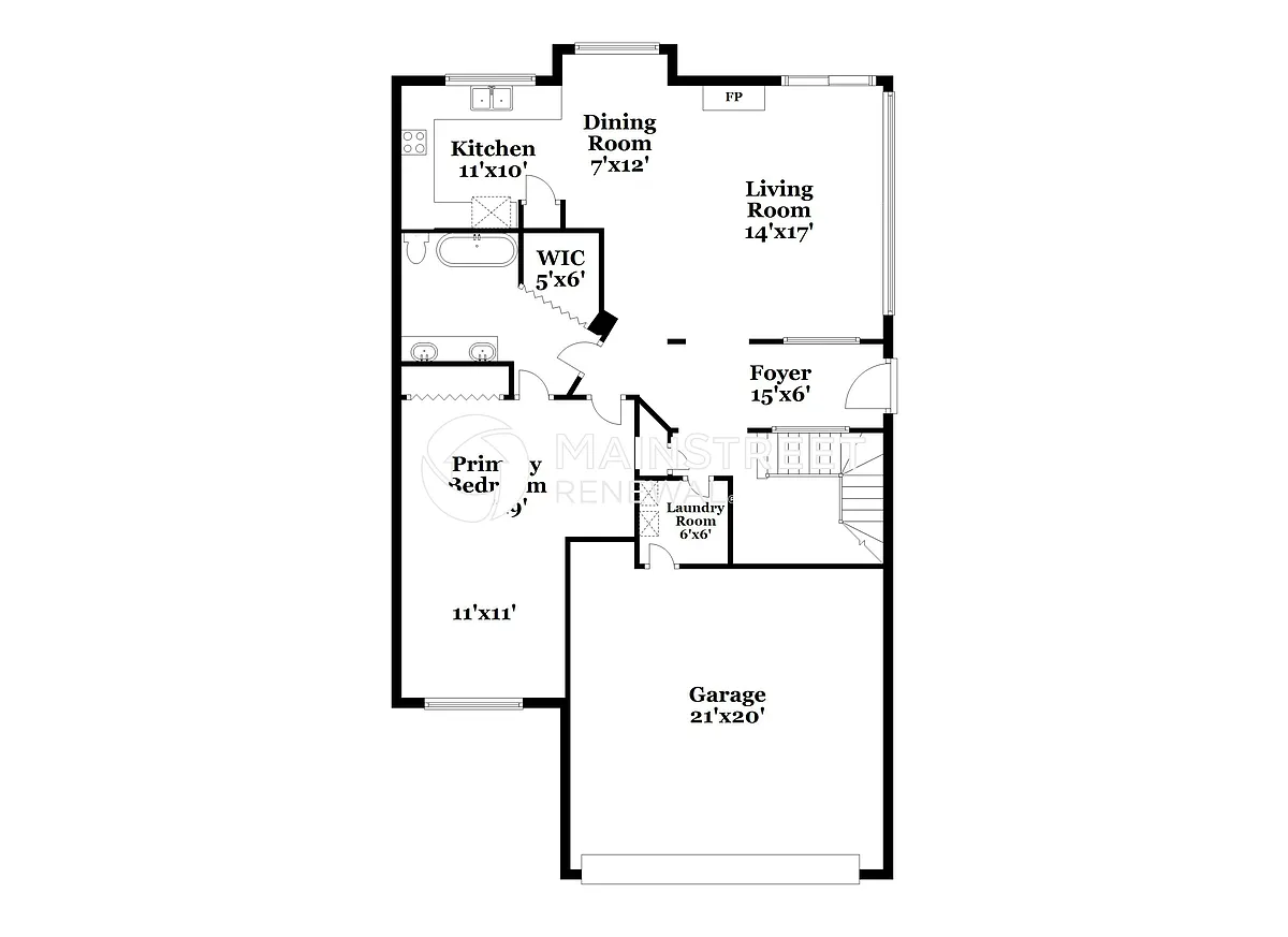 Floor Plan - 2227 Turf Club Dr