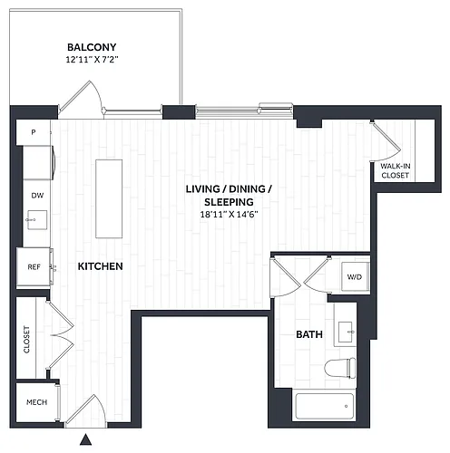 Floor plan Studio PH - Stratos - EE03