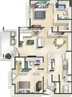2C-R Floor Plan 2C-R Floor Plan