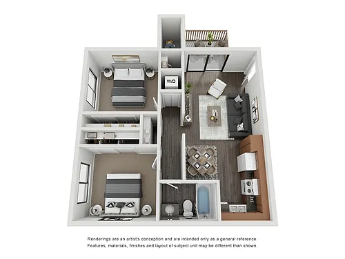 Floor plan Two Bedroom