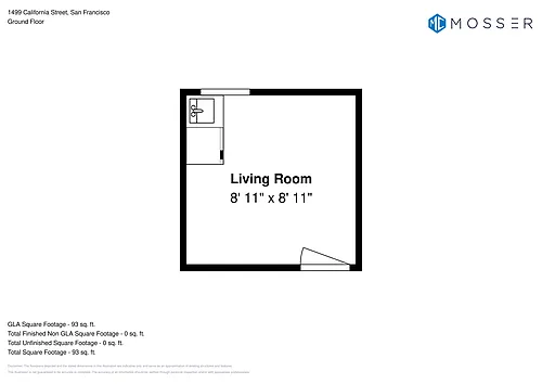 Floor plan Efficiency - Plan 1