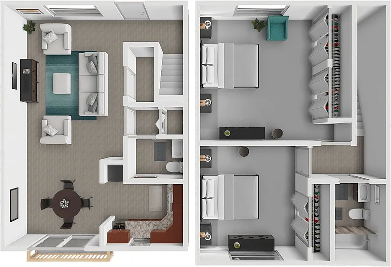 Floor plan Norfolk Townhome