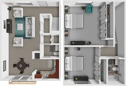 Floor plan Norfolk Townhome