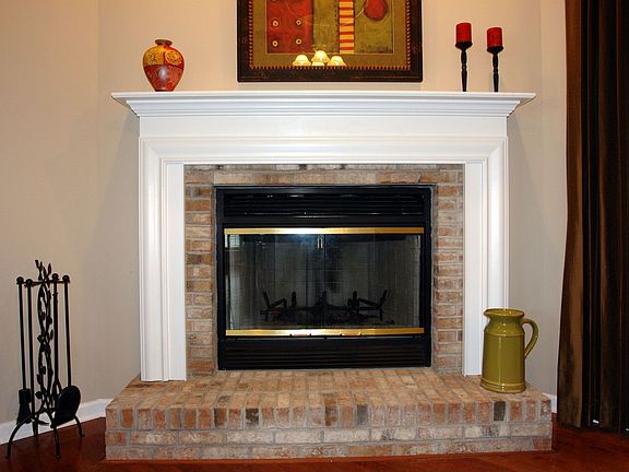 Gas-log Fireplace - cherry hardwood