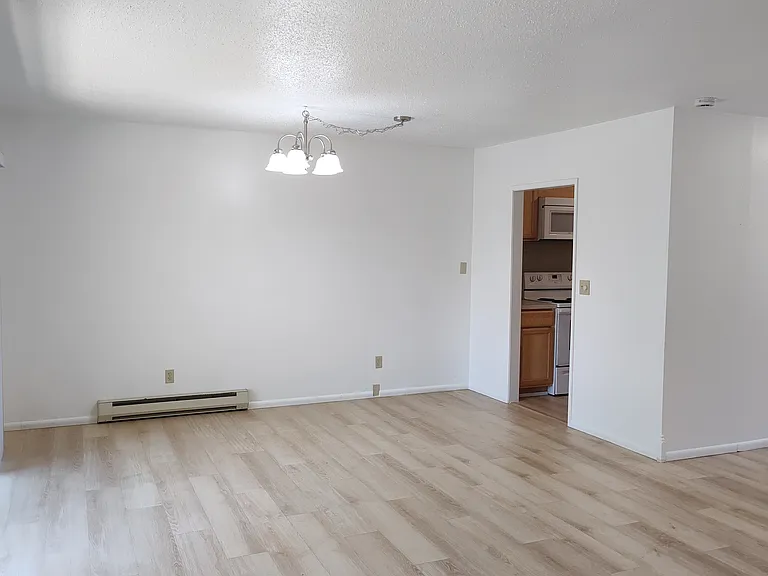 Living room toward dining area