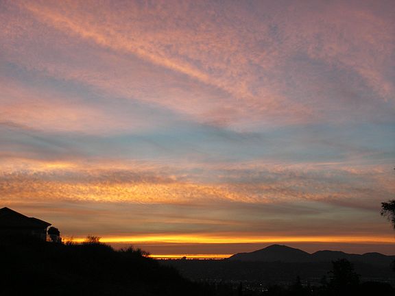 Gorgeous sunsets from your front windows