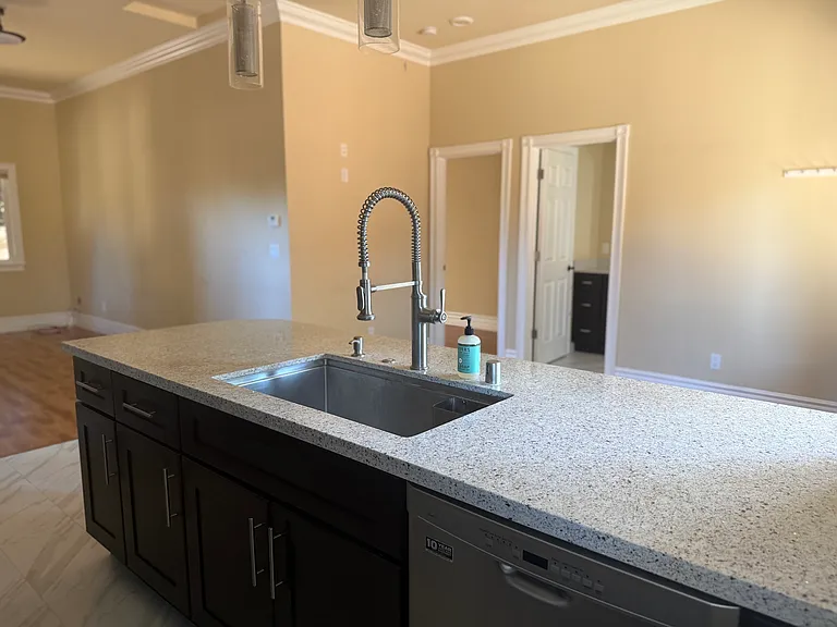 Kitchen to Den, Bedroom, Bathroom
