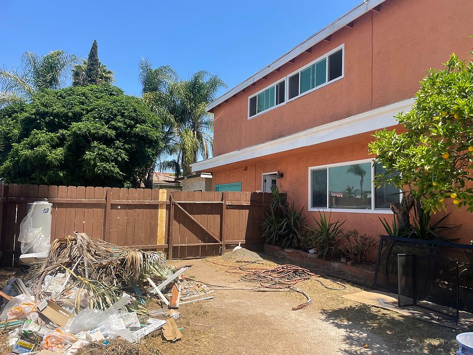 Front Yard with a fruit tree