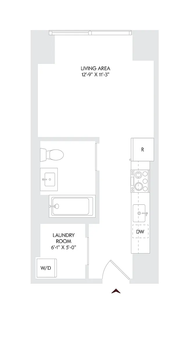 Floor plan Studio B
