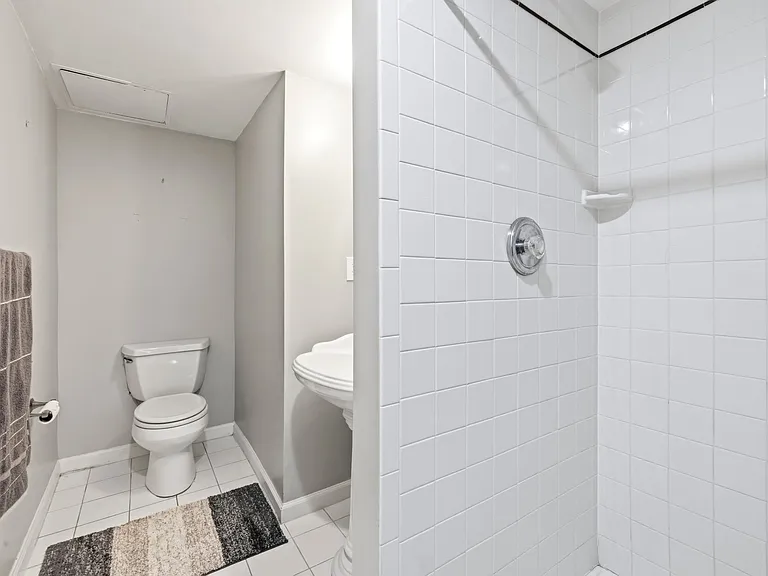 Downstairs full bath with walk-in shower