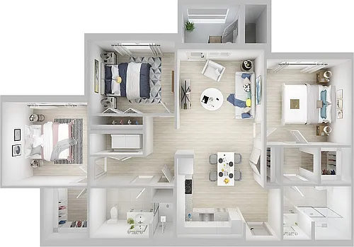 Floor plan 3 Bedroom