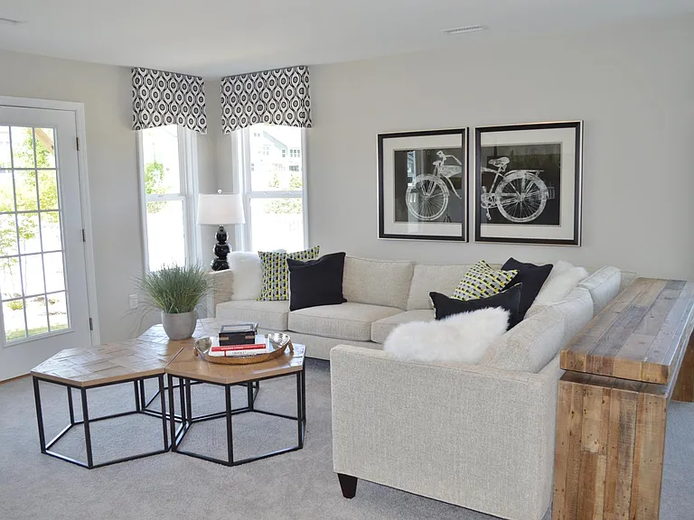 Plenty of natural sunlight makes this an open and inviting space.