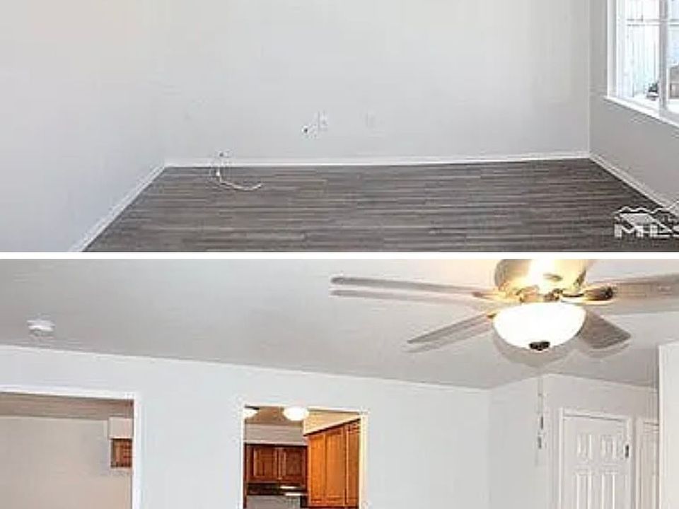 Looking into kitchen area