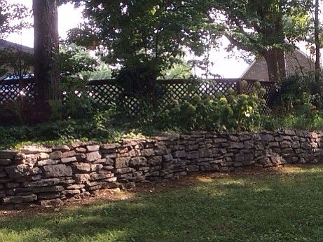 Stone beds & Koi pond