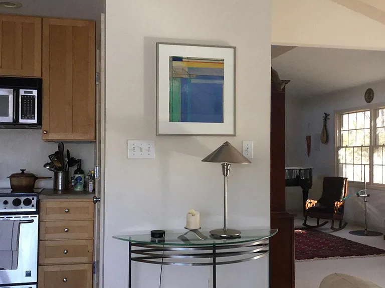 Looking toward kitchen (left) and living room (right)