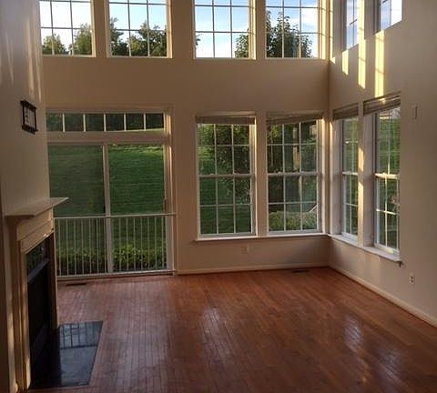 Living room with fireplace