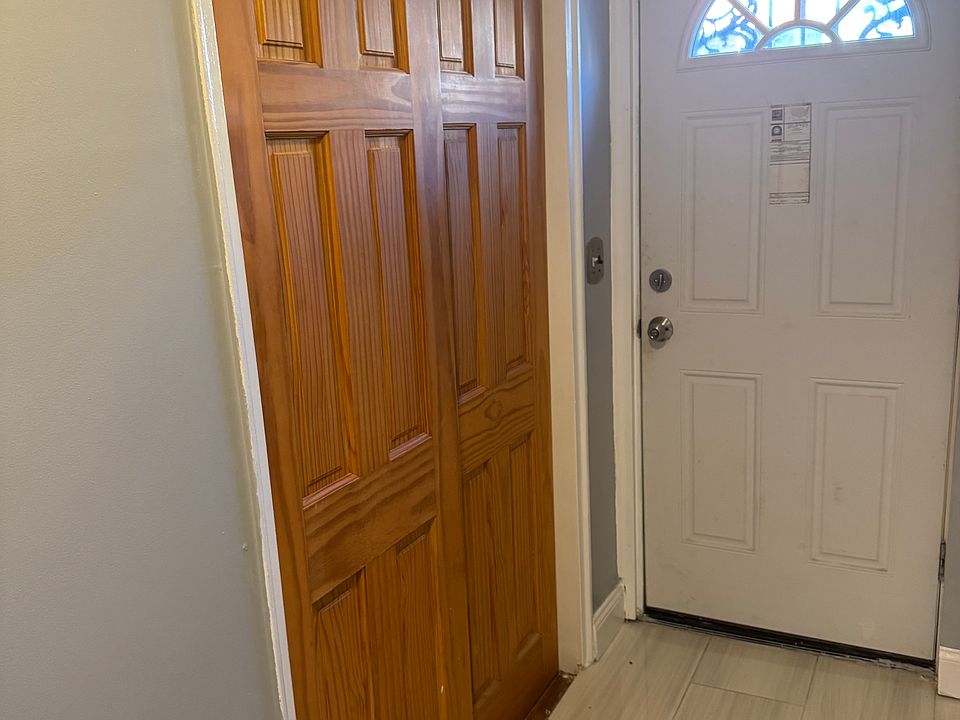 Entrance with closet