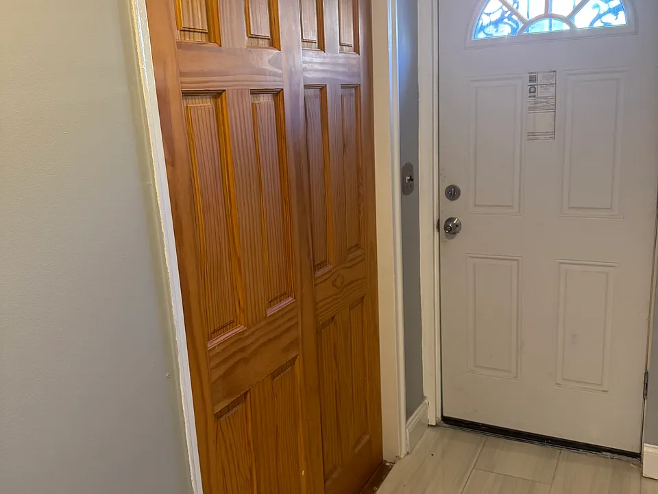 Entrance with closet