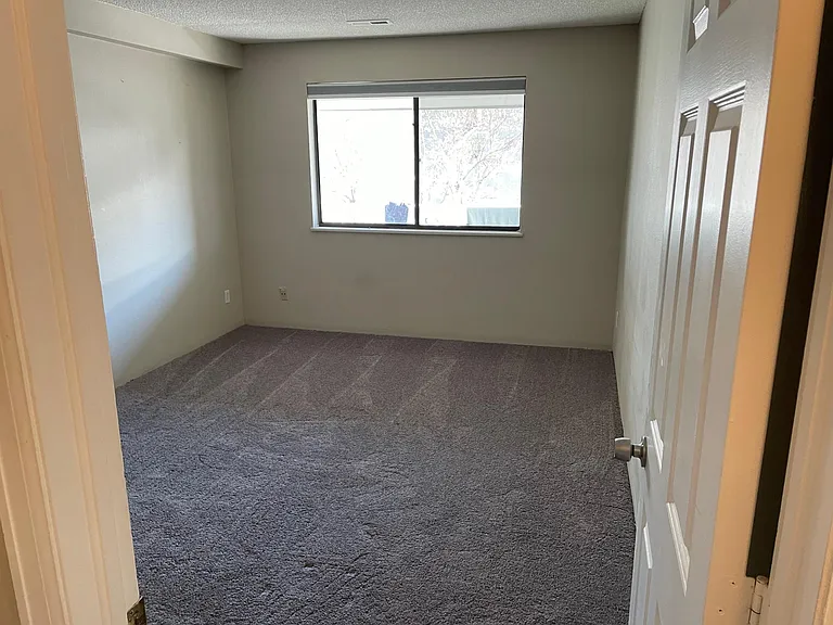 Second bedroom on the main level with walk-in closet