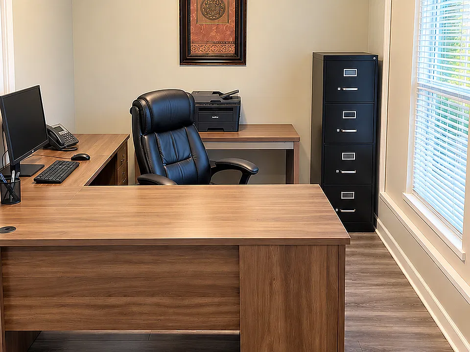 Tidy Modern Executive Office