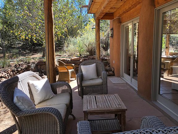 Covered portal and non-covered patio